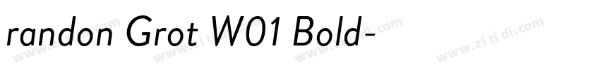 randon Grot W01 Bold字体转换